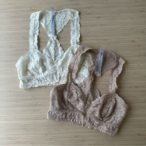 Free People Galloon Lace Racerback Bralette Set